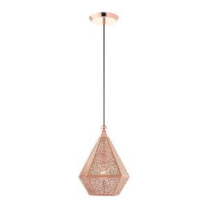 Aberdeen - 1 Light Pendant in Contemporary Style - 9.75 Inches wide by 14 Inches high