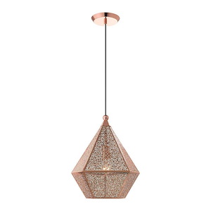 Aberdeen - 1 Light Pendant in Contemporary Style - 13.75 Inches wide by 17 Inches high - 1219952