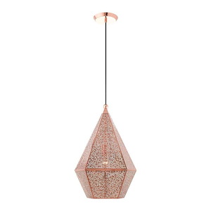 Aberdeen - 1 Light Pendant in Contemporary Style - 14.5 Inches wide by 22 Inches high