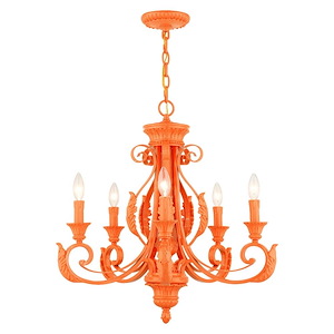 Valencia - 5 Light Chandelier in Contemporary Style - 25 Inches wide by 24 Inches high