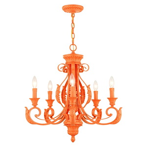 Valencia - 5 Light Chandelier in Contemporary Style - 25 Inches wide by 24 Inches high