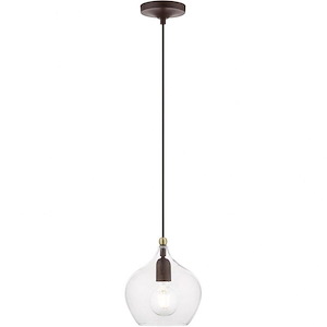 Aldrich - 1 Light Pendant In Transitional Style-15 Inches Tall and 8 Inches Wide