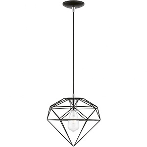 Knox - 1 Light Pendant In Geometric Style-17.25 Inches Tall and 10.5 Inches Wide