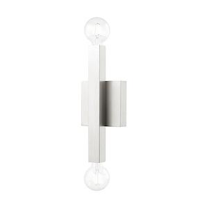 Solna - 2 Light ADA Wall Sconce in Mid Century Modern Style - 5.5 Inches wide by 14 Inches high - 1220001