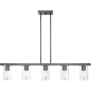 Clarion - 5 Light Linear Chandelier In Contemporary Style-14.75 Inches Tall and 4.5 Inches Wide - 1219949