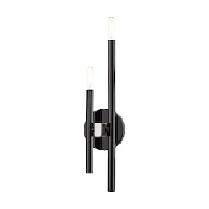 Denmark - 2 Light ADA Wall Sconce in Mid Century Modern Style - 5.13 Inches wide by 18 Inches high - 1012046