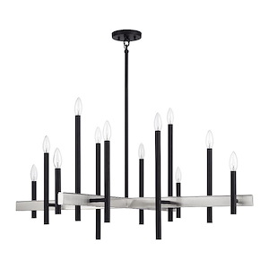 Denmark - 12 Light Extra Large Foyer Chandelier-28 Inches Tall and 42 Inches Wide
