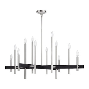 Denmark - 12 Light Extra Large Foyer Chandelier-28 Inches Tall and 42 Inches Wide - 1337559