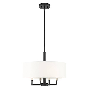 Meridian - 4 Light Pendant in Modern Style - 18 Inches wide by 16.5 Inches high