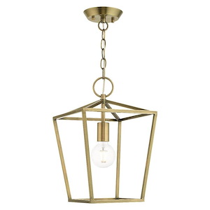 Devonshire - 1 Light Convertible Semi-Flush Mount in Coastal Style - 10 Inches wide by 15.75 Inches high
