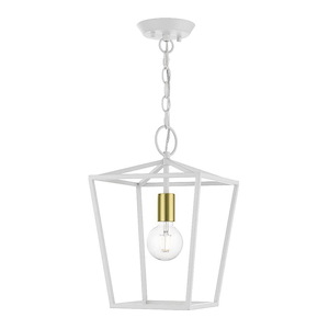Devonshire - 1 Light Pendant In Transitional Style-15.75 Inches Tall and 10 Inches Wide