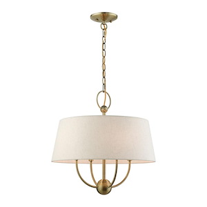 Cartwright - 4 Light Pendant in Modern Farmhouse Style - 18 Inches wide by 18.75 Inches high