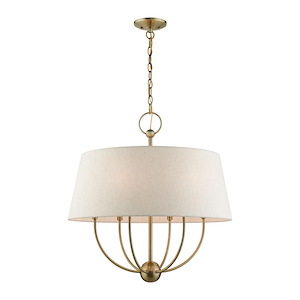 Cartwright - 6 Light Pendant in Modern Farmhouse Style - 24 Inches wide by 25.5 Inches high