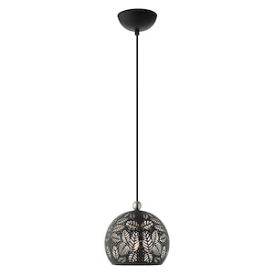 Chantily - 1 Light Pendant in Bohemian Style - 8 Inches wide by 13 Inches high
