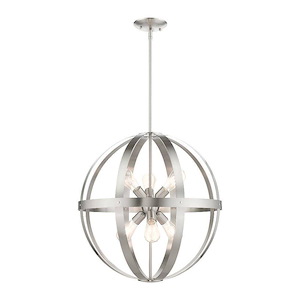 Stoneridge - 6 Light Pendant in Industrial Style - 24 Inches wide by 28 Inches high