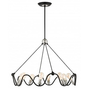 Archer - 8 Light Chandelier in Contemporary Style - 36 Inches wide by 34 Inches high