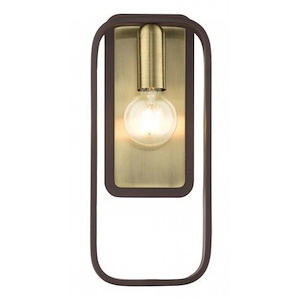 Bergamo - 1 Light ADA Wall Sconce in Geometric Style - 7 Inches wide by 16 Inches high - 1012003