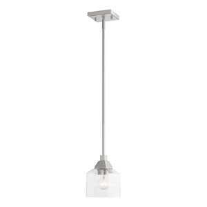 Aragon - 1 Light Mini Pendant In Architectural Style-16 Inches Tall and 4.75 Inches Wide - 1220303