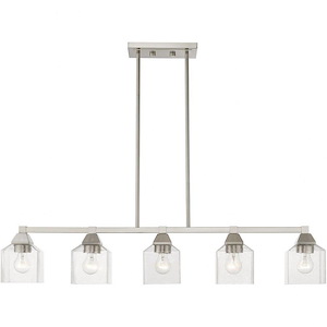 Aragon - 5 Light Linear Chandelier In Architectural Style-14.25 Inches Tall and 4.75 Inches Wide - 1220194