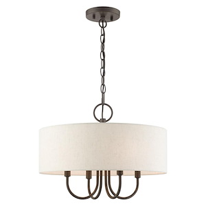 Blossom - 4 Light Pendant in New Traditional Style - 18 Inches wide by 13.63 Inches high