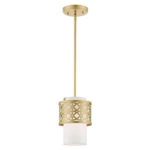 Calinda - 1 Light Mini Pendant in Glam Style - 7.25 Inches wide by 13 Inches high - 1012015