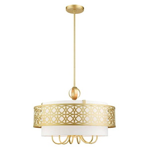 Calinda - 7 Light Pendant in Glam Style - 24.75 Inches wide by 25.5 Inches high