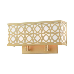 Calinda - 2 Light ADA Wall Sconce in Glam Style - 15 Inches wide by 7.75 Inches high