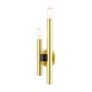 Helsinki - 2 Light ADA Wall Sconce in Mid Century Modern Style - 5.13 Inches wide by 18 Inches high - 1012088