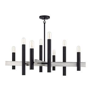 Helsinki - 8 Light Large Chandelier-28 Inches Tall and 38 Inches Wide - 1337560