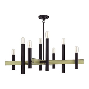 Helsinki - 8 Light Large Chandelier-28 Inches Tall and 38 Inches Wide - 1337560