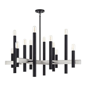 Helsinki - 12 Light Extra Large Chandelier-36 Inches Tall and 44 Inches Wide