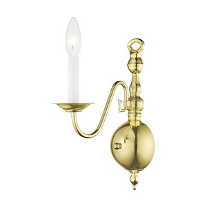 Williamsburgh - 1 Light Wall Sconce in Traditional Style - 4.75 Inches wide by 13 Inches high