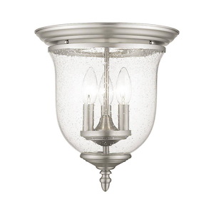 Legacy - 3 Light Flush Mount in Traditional Style - 11.5 Inches wide by 12.5 Inches high