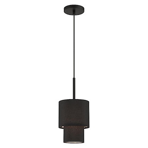 Bainbridge - 1 Light Mini Pendant In Mid-Century Modern Style-21 Inches Tall and 7 Inches Wide - 1292203