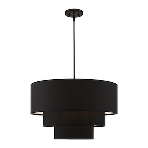 Bainbridge - 4 Light Pendant In Mid-Century Modern Style-22.5 Inches Tall and 23 Inches Wide