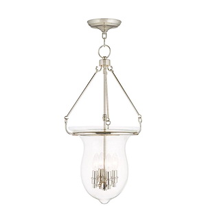 Canterbury - 4 Light Pendant-27 Inches Tall and 14 Inches Wide