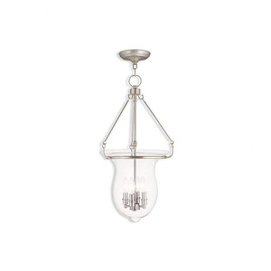 Canterbury - 4 Light Pendant-27 Inches Tall and 14 Inches Wide