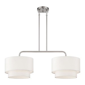 Manorwood - 2 Light Large Linear Chandelier-22 Inches Tall and 13 Inches Wide
