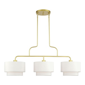 Manorwood - 3 Light Extra Large Linear Chandelier-30 Inches Tall and 13 Inches Wide