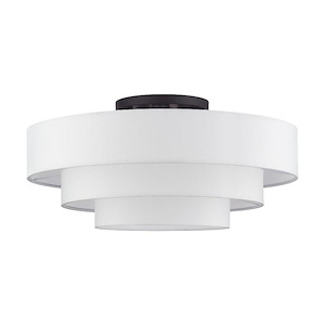 Manorwood - 5 Light Semi-Flush Mount-13.25 Inches Tall and 28 Inches Wide - 1337568