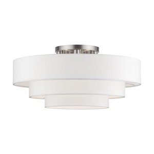 Manorwood - 5 Light Semi-Flush Mount-13.25 Inches Tall and 28 Inches Wide - 1337568