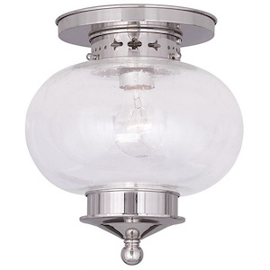 Harbor - One Light Flush Mount - 9.5 Inches wide by 9.75 Inches high