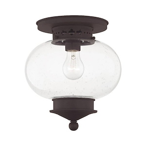 Harbor - 1 Light Flush Mount in Coastal Style - 9.5 Inches wide by 9.75 Inches high