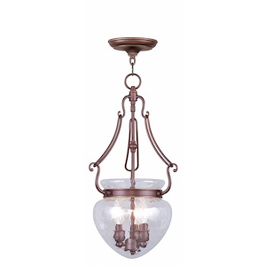 Duchess - Three Light Chain Hanging Lantern - 12 Inches wide by 22 Inches high