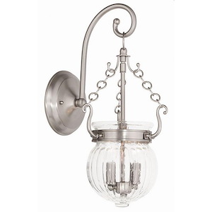 Everett - 2 Light Wall Sconce in Traditional Style - 8.5 Inches wide by 17.75 Inches high