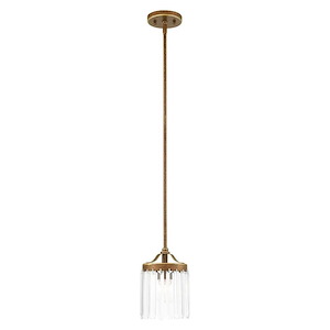 Ashton - 1 Light Mini Pendant in Glam Style - 6.25 Inches wide by 11.75 Inches high - 443949