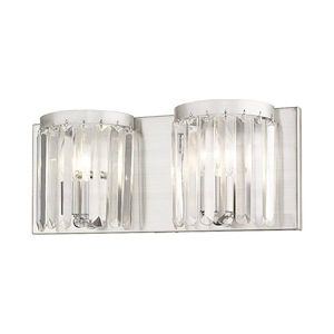 Ashton - 2 Light ADA Bath Vanity in Glam Style - 17 Inches wide by 7 Inches high