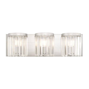Ashton - 3 Light ADA Bath Vanity in Glam Style - 23.5 Inches wide by 7 Inches high