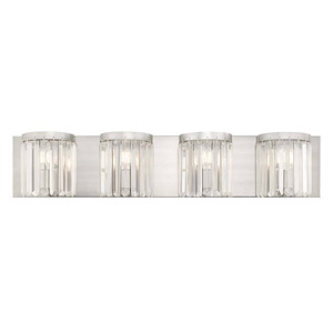 Ashton - 4 Light ADA Bath Vanity in Glam Style - 34.25 Inches wide by 7 Inches high