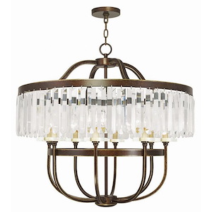 Ashton - 8 Light Chandelier in Glam Style - 31.75 Inches wide by 30 Inches high